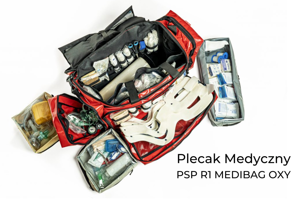 Plecak Medyczny PSP R1 PROPLAN OXY Z Bezpośrednim Wyjściem Butli Tlenowej